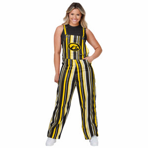 Iowa Hawkeyes NCAA Womens Hyper Stripe Bib Overalls