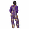 LSU Tigers NCAA Womens Hyper Stripe Bib Overalls