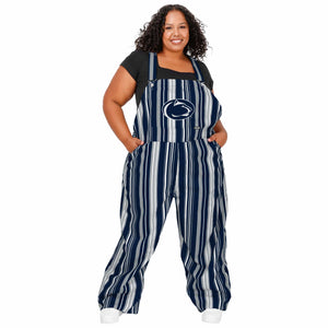 Penn State Nittany Lions NCAA Womens Hyper Stripe Bib Overalls