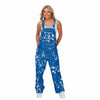 Duke Blue Devils NCAA Womens Paint Splatter Bib Overalls