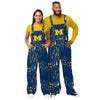 Michigan Wolverines NCAA Womens Paint Splatter Bib Overalls