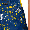 Michigan Wolverines NCAA Womens Paint Splatter Bib Overalls