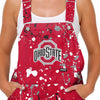 Ohio State Buckeyes NCAA Womens Paint Splatter Bib Overalls