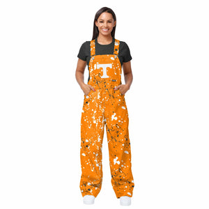 Tennessee Volunteers NCAA Womens Paint Splatter Bib Overalls