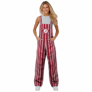 Alabama Crimson Tide NCAA Womens Sideline Spirit Bib Overalls