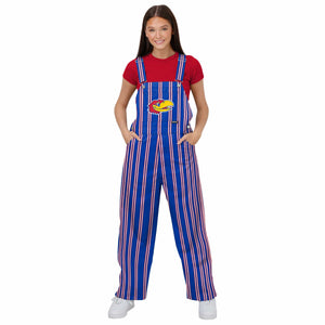 Kansas Jayhawks NCAA Womens Sideline Spirit Bib Overalls
