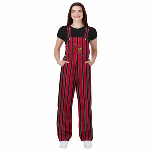 Louisville Cardinals NCAA Womens Sideline Spirit Bib Overalls