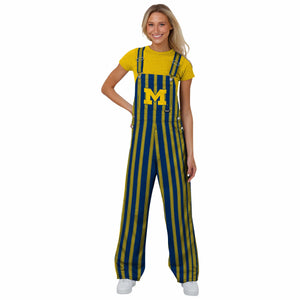 Michigan Wolverines NCAA Womens Sideline Spirit Bib Overalls