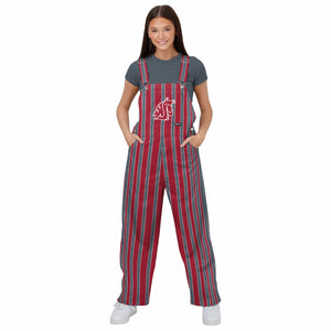 Washington State Cougars NCAA Womens Sideline Spirit Bib Overalls