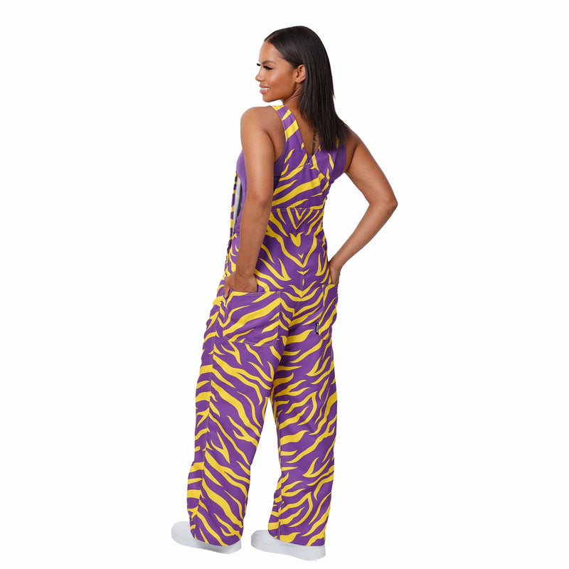 Cincinnati Bengals Womens Tiger Stripe Thematic Bib Overalls, Size: XL