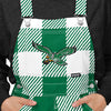 Philadelphia Eagles NFL Kelly Green Womens Plaid Bib Overalls