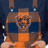 Chicago Bears NFL Womens Plaid Bib Overalls