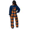 Chicago Bears NFL Womens Plaid Bib Overalls