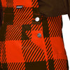 Cleveland Browns NFL Womens Plaid Bib Overalls