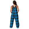 Carolina Panthers NFL Womens Plaid Bib Overalls