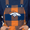 Denver Broncos NFL Womens Plaid Bib Overalls