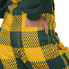 Green Bay Packers NFL Womens Plaid Bib Overalls