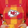 Kansas City Chiefs NFL Womens Plaid Bib Overalls