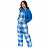 Los Angeles Chargers NFL Womens Plaid Bib Overalls