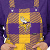 Minnesota Vikings NFL Womens Plaid Bib Overalls