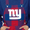 New York Giants NFL Womens Plaid Bib Overalls