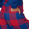 New York Giants NFL Womens Plaid Bib Overalls