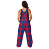 New York Giants NFL Womens Plaid Bib Overalls