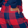 New England Patriots NFL Womens Plaid Bib Overalls