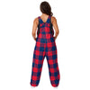 New England Patriots NFL Womens Plaid Bib Overalls