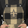 New Orleans Saints NFL Womens Plaid Bib Overalls