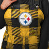 Pittsburgh Steelers NFL Womens Plaid Bib Overalls