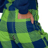 Seattle Seahawks NFL Womens Plaid Bib Overalls