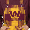 Washington Commanders NFL Womens Plaid Bib Overalls