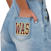 Washington Commanders NFL Womens Big Logo Denim Bib Shortalls (PREORDER - SHIPS LATE MAY)