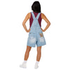 Washington Commanders NFL Womens Big Logo Denim Bib Shortalls (PREORDER - SHIPS LATE MAY)
