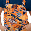 Chicago Bears NFL Womens Historic Print Bib Overalls