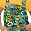 Green Bay Packers NFL Womens Historic Print Bib Overalls