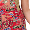 San Francisco 49ers NFL Womens Historic Print Bib Overalls