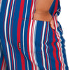 Buffalo Bills NFL Womens Hyper Stripe Bib Overalls