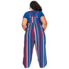 Buffalo Bills NFL Womens Hyper Stripe Bib Overalls