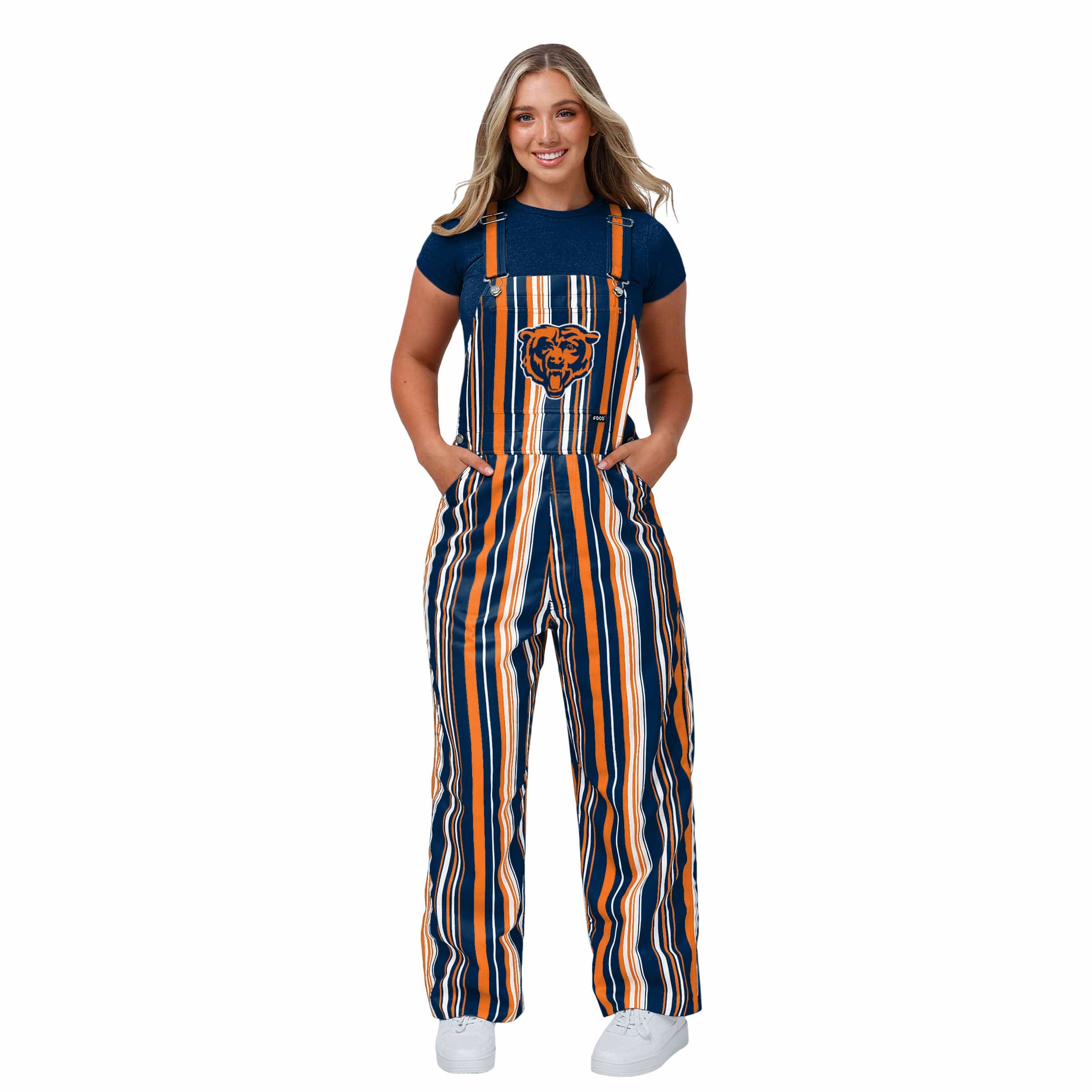 Buffalo Bills Womens Hyper Stripe Bib Overalls in 2023