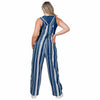 Dallas Cowboys NFL Womens Hyper Stripe Bib Overalls