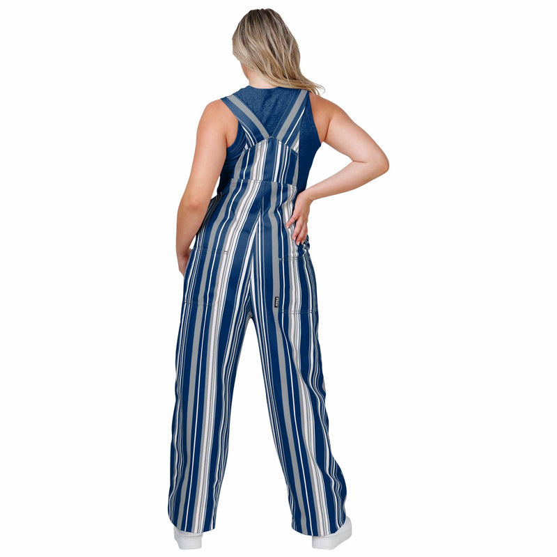 FOCO Dallas Cowboys Womens Hyper Stripe Bib Overalls, Size: L