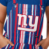 New York Giants NFL Womens Hyper Stripe Bib Overalls