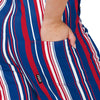 New York Giants NFL Womens Hyper Stripe Bib Overalls