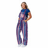 New York Giants NFL Womens Hyper Stripe Bib Overalls