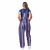 New York Giants NFL Womens Hyper Stripe Bib Overalls