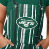 New York Jets NFL Womens Hyper Stripe Bib Overalls