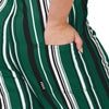 New York Jets NFL Womens Hyper Stripe Bib Overalls