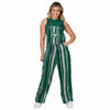 New York Jets NFL Womens Hyper Stripe Bib Overalls